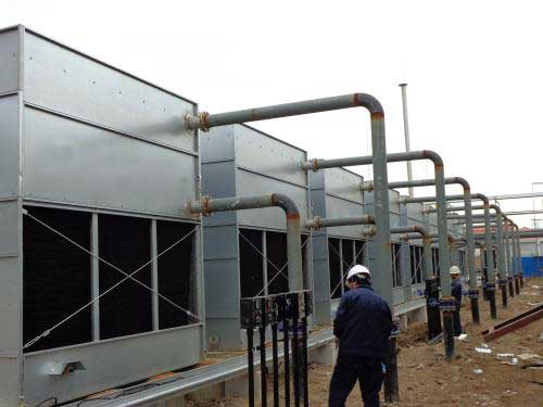 給高溫水冷卻必須采用閉式冷卻塔(柴油機高溫水冷卻