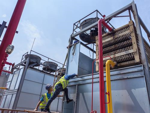 開式冷卻塔安裝調試過程中需要注意的事項(開式冷卻