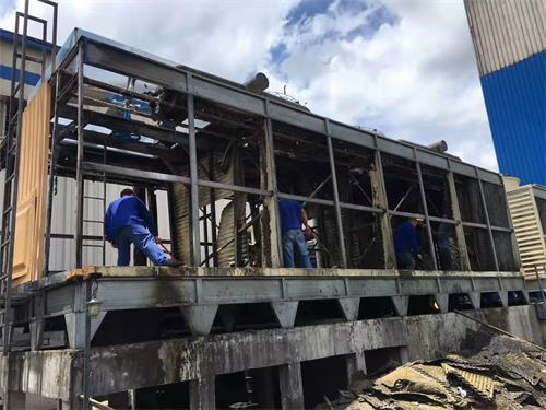 開式冷卻塔集水盤出現結冰的原因及處理方法(冷卻塔